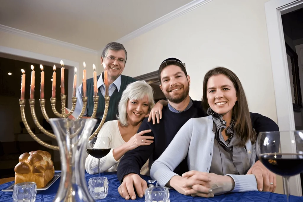 celebrating jewish festival