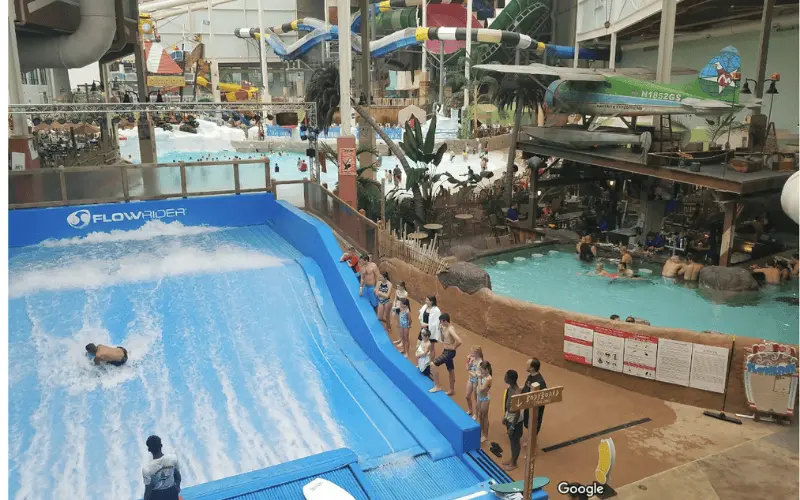 Fun people camel beach water park in poconos