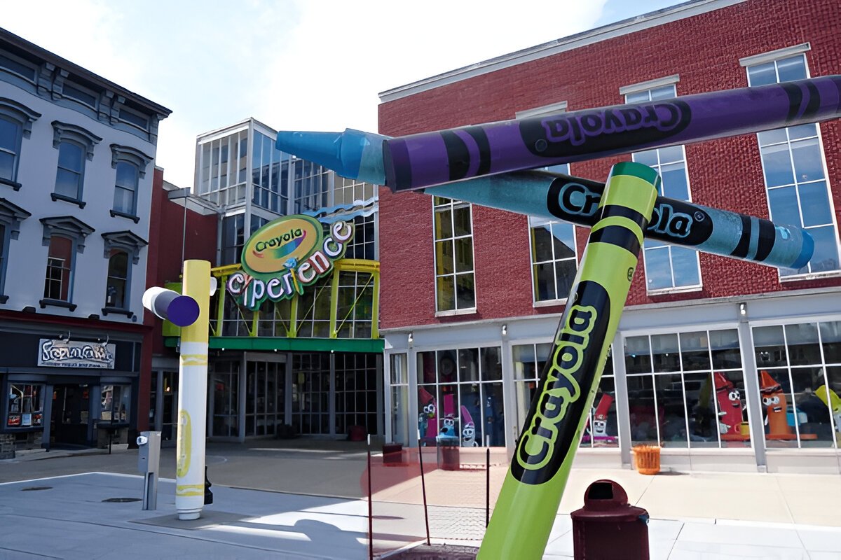 Entrance of the Crayola Experience in Easton, PA